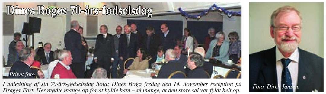 Dines Bogø - 70 år