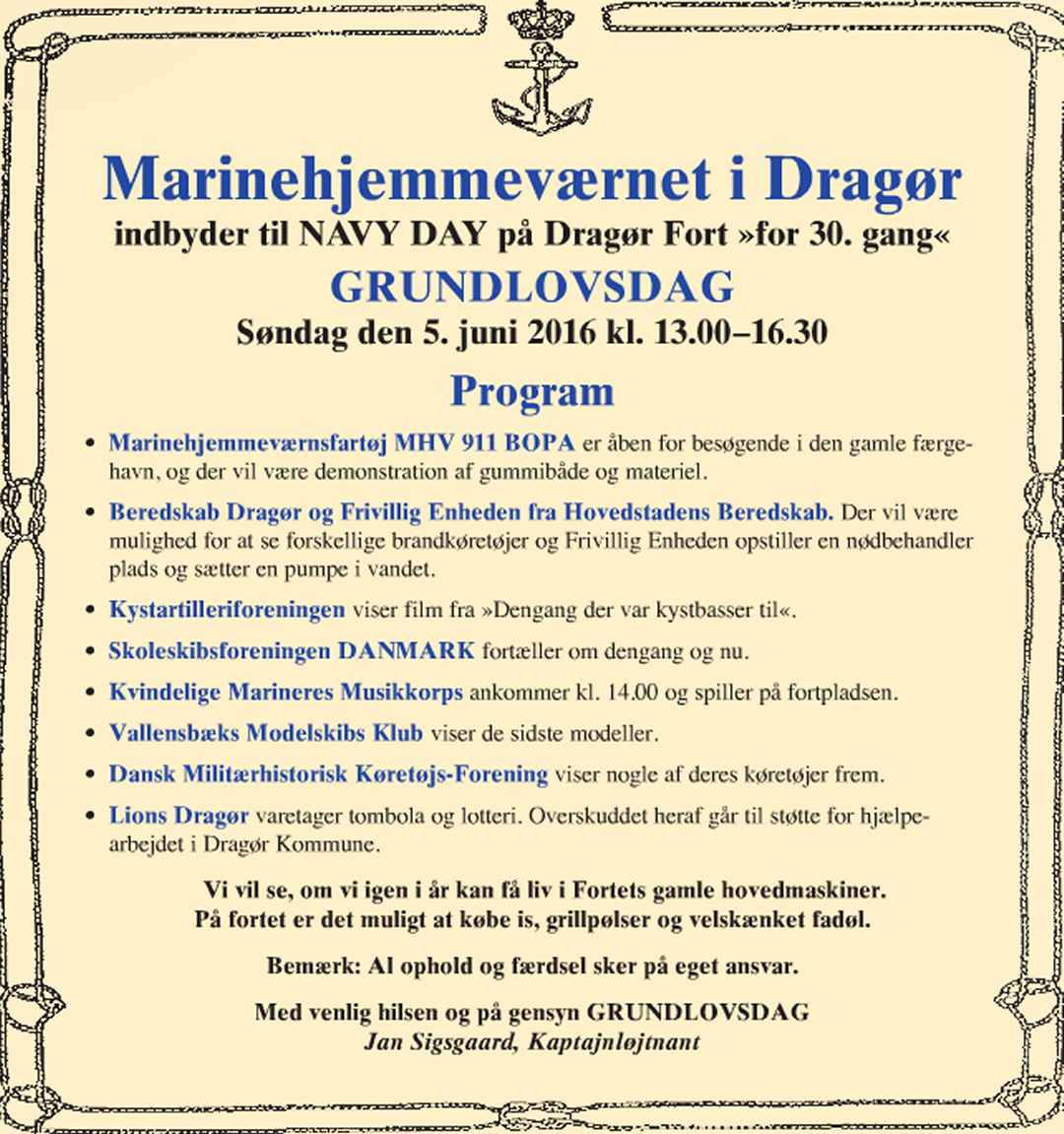 Dragør Fort - Navy Day - Dines Bogø