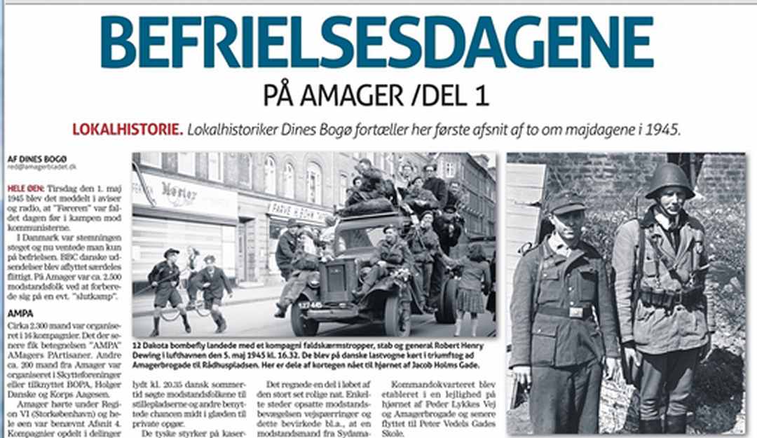 Befrielsesdagene - Amager Bladet - Dines Bog