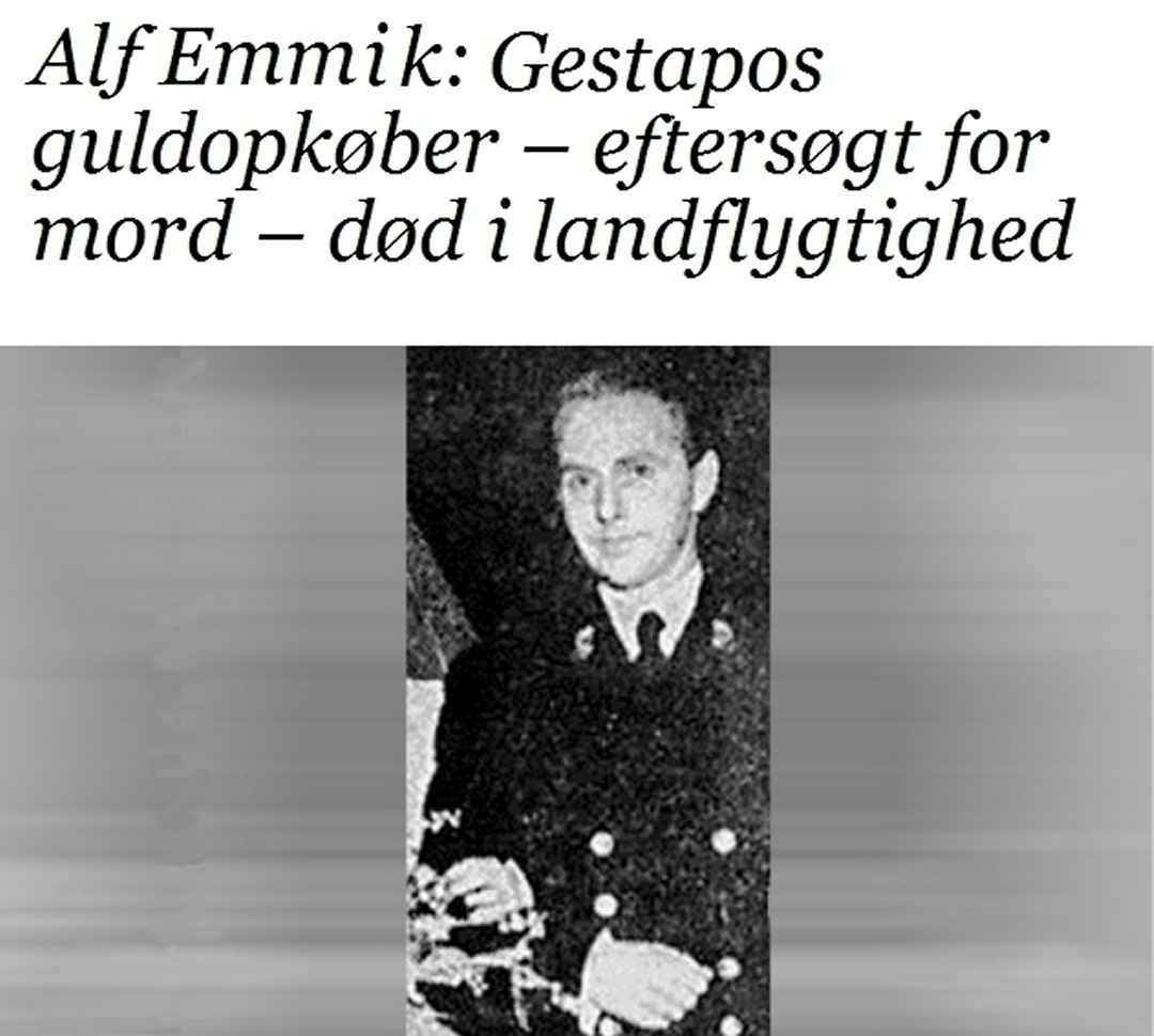 Alf Emmik - Paul Meyer - Gestapos guldopkbere - Forfatter Dines Bog