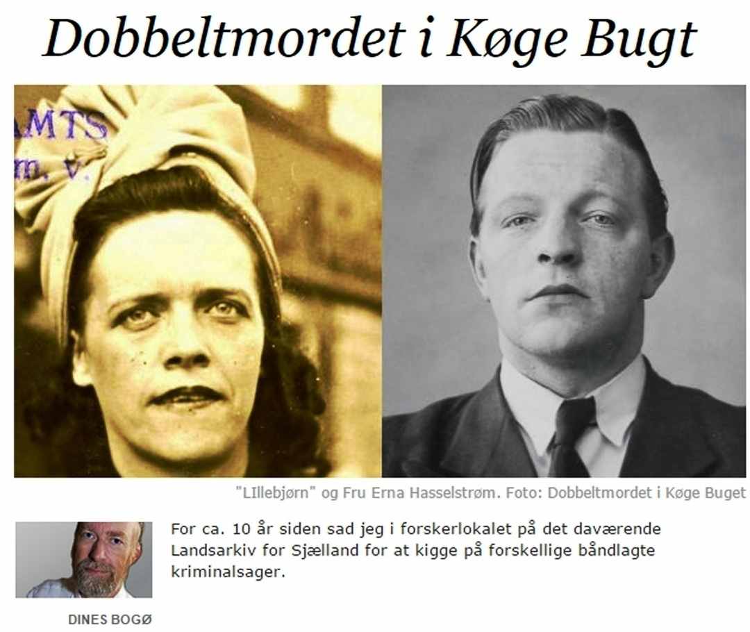 Chr. Holtet - Dobbeltmordet - Kge Bugt - Peter Bangs Vej - Dines Bog